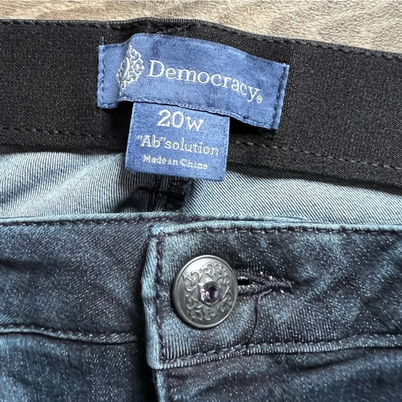 NWT Democracy Ab-Solution Side Stripe Straight Leg Jeans Plus Women's size 20W - Picture 4 of 8